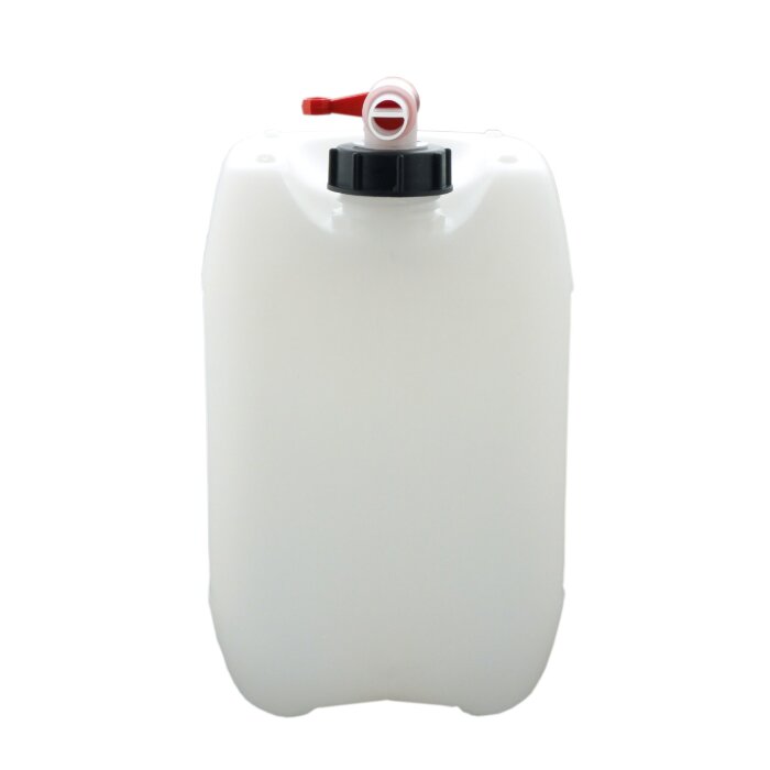 S-Pro Wasserkanister für Trinkwasser, 2X 10 Liter Kanister mit  Schraubverschluss, Wasserbehälter Camping, DIN 51 Einfüllöffnung,  Trinkwasserkanister